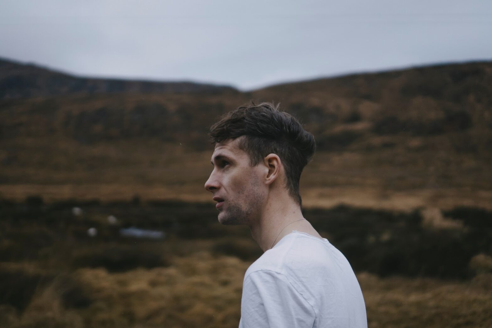 Pa Sheehy in front of the hills